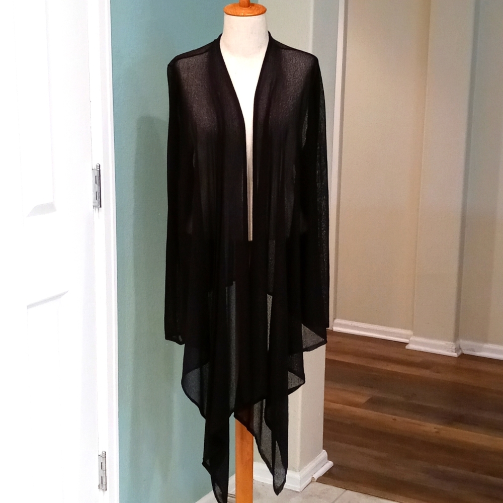Eileen Fisher sheer log cardigan